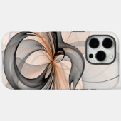 Coques Case-Mate iPhone Abstrait Anthracite Grey Sienna Art moderne fracta (Verso (horizontal))