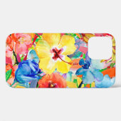 Coques Case-Mate iPhone Abstrait aquarelle peint à la main arrière - plan  (Verso (horizontal))