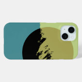 Coques Case-Mate iPhone Abstrait Art moderne Cercle foncé (Verso (horizontal))