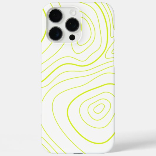 Coques Case-Mate iPhone abstrait beau jaune (Verso)