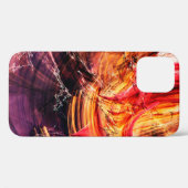 Coques Case-Mate iPhone Abstrait beau violet, rouge et jaune brillant c (Verso (horizontal))