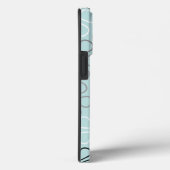 Coques Case-Mate iPhone Abstrait Big Flower Outlines BWG+Duck Egg Blue (Verso / Droite)