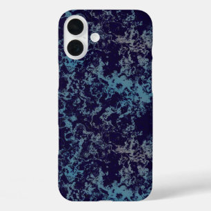 Coques iPhone 16 Plus Abstrait bleu