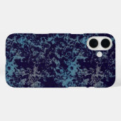 Coques Case-Mate iPhone Abstrait bleu (Verso (horizontal))