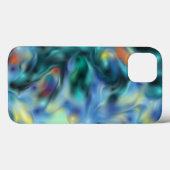 Coques Case-Mate iPhone Abstrait bleu (Verso (horizontal))