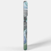 Coques Case-Mate iPhone Abstrait Bleu Vert Papillon Imaginaire Fractal Art (Verso / Droite)