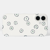 Coques Case-Mate iPhone Abstrait Bohème Vert Sauge Organique à Points (Verso (horizontal))