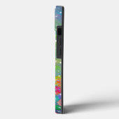 Coques Case-Mate iPhone Abstrait champ impressionniste de fleurs (Verso / Gauche)