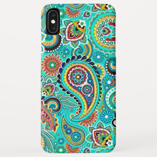 Coques Case-Mate iPhone Abstrait coloré Paisley (Dos)