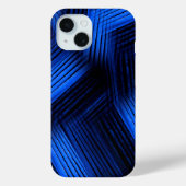 Coques Case-Mate iPhone Abstrait contemporain bleu (Verso)