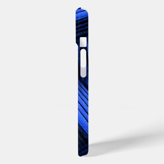 Coques Case-Mate iPhone Abstrait contemporain bleu (Verso / Gauche)