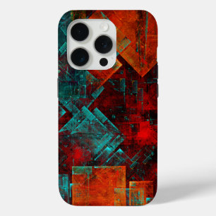 Coque iPhone 15 Pro Abstrait Cool coloré moderne Motif artistique