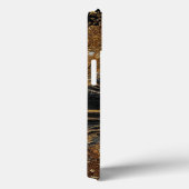 Coques Case-Mate iPhone Abstrait Cosmique Lune Noire Esthétique (Verso / Droite)