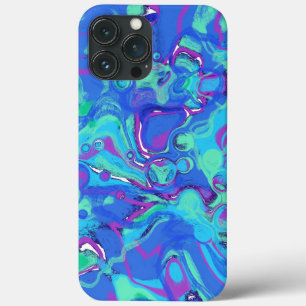 Case-Mate iPhone Case Abstrait Dans Le Blues, Les Verts Et Les Purples