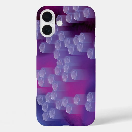Coques Case-Mate iPhone Abstrait dans les purples (Verso)