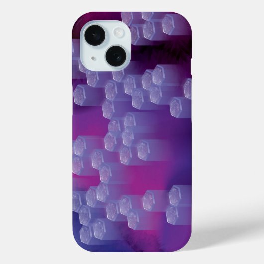 Coques Case-Mate iPhone Abstrait dans les purples (Verso)