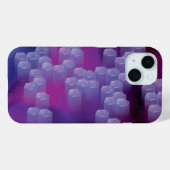 Coques Case-Mate iPhone Abstrait dans les purples (Verso (horizontal))