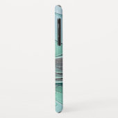 Coques Case-Mate iPhone Abstrait De Bleu, Art Fractal Moderne (Dos/Gauche)