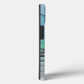 Coques Case-Mate iPhone Abstrait De Bleu, Art Fractal Moderne (Verso / Droite)