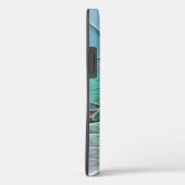 Coques Case-Mate iPhone Abstrait De Bleu, Art Fractal Moderne (Verso / Droite)