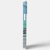 Coques Case-Mate iPhone Abstrait De Bleu, Art Fractal Moderne (Verso / Droite)