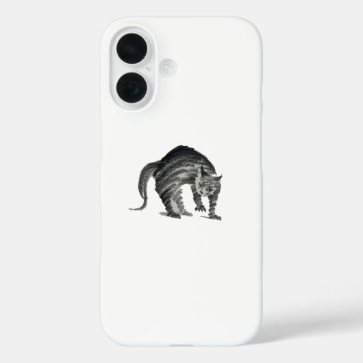 Coques Case-Mate iPhone abstrait de chat effrayé (Verso)