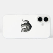 Coques Case-Mate iPhone abstrait de chat effrayé (Verso (horizontal))