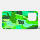 Coques Case-Mate iPhone Abstrait de feuillage vert (Verso (horizontal))