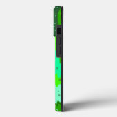 Coques Case-Mate iPhone Abstrait de feuillage vert (Verso / Gauche)