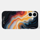 Coques Case-Mate iPhone Abstrait de torsion - Gras & Art Dynamique (Verso (horizontal))