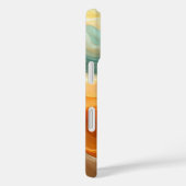 Coques Case-Mate iPhone Abstrait de vague fluide contemporain (Verso / Droite)