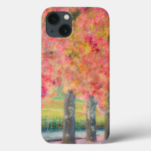 iPhone 13 Case Abstrait des arbres de la vallée de Napa