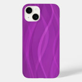 Coques Case-Mate iPhone Abstrait d'ondulation violette électrique (Verso)