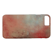 Coques Case-Mate iPhone Abstrait Dreamy Red Cream Turquoise Art (Dos (Horizontal))