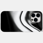 Coques Case-Mate iPhone Abstrait en noir et blanc (Verso (horizontal))