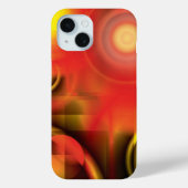 Coques Case-Mate iPhone Abstrait en rouge et jaune (Verso)