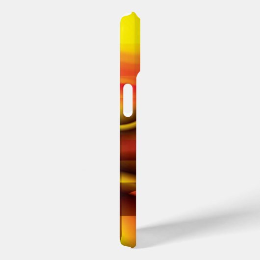 Coques Case-Mate iPhone Abstrait en rouge et jaune (Verso / Droite)