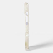 Coques Case-Mate iPhone Abstrait floral d'ivoire doux (Verso / Gauche)