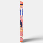 Coques Case-Mate iPhone abstrait floral plat (Verso / Gauche)