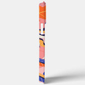Coques Case-Mate iPhone abstrait floral plat (Verso / Droite)
