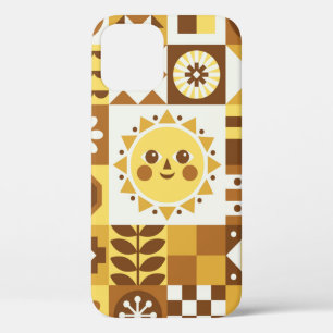 Case-Mate iPhone Case Abstrait floral. Scandinave vintage et folk des