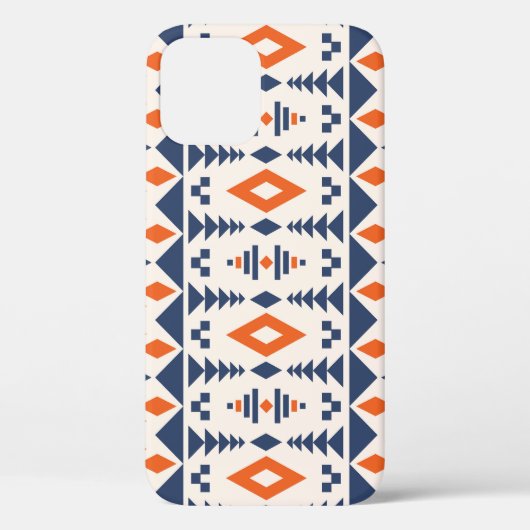 Coques Case-Mate iPhone Abstrait géométrique aztèque, motif transparent. (Verso)