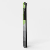 Coques Case-Mate iPhone Abstrait géométrique élégante Gris vert rose (Dos/Gauche)