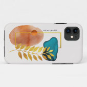 Coques Case-Mate iPhone Abstrait Géométrique Moderne du Milieu du Siècle M (Dos (Horizontal))