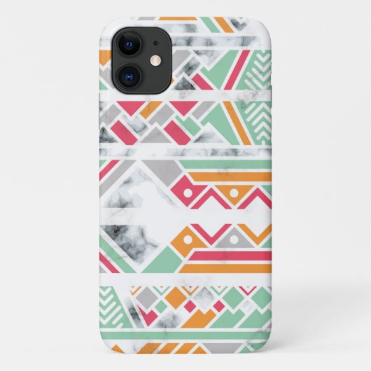 Coques Case-Mate iPhone Abstrait Géométrique Moderne Marbre Féminin Chic (Dos)