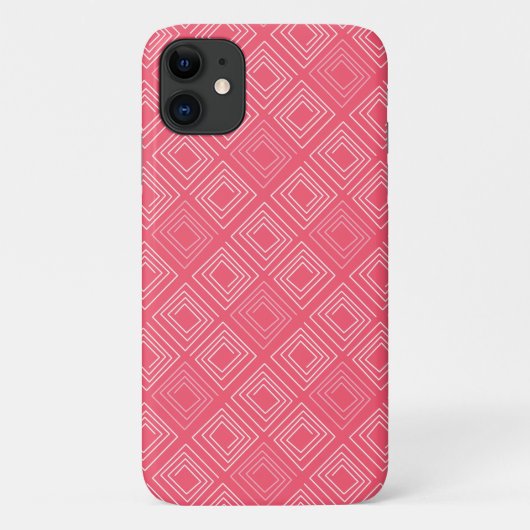 Coques Case-Mate iPhone abstrait géométrique tendance années soixante rose (Dos)