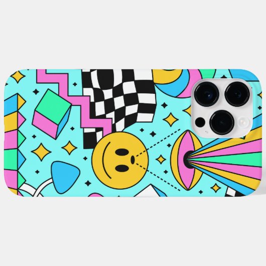 Coques Case-Mate iPhone Abstrait hippy branché (Verso (horizontal))