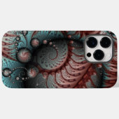Coques Case-Mate iPhone Abstrait Imaginaire dynamique Fractal Art Brown Bl (Verso (horizontal))
