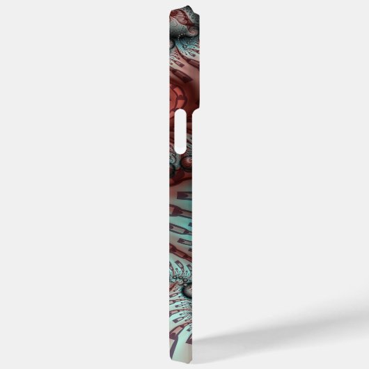 Coques Case-Mate iPhone Abstrait Imaginaire dynamique Fractal Art Brown Bl (Verso / Droite)