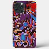 Coques Case-Mate iPhone Abstrait. Inspirété colorée Moderne. (Verso)